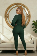 Boss Moves Knit Lounge Set – Emerald