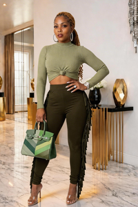 Olive Temptation Tassel Set