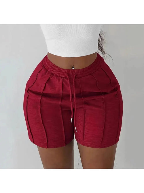 Girl Relax Casual Solid Color Shorts