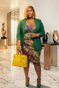 Curve Crush Tie Dye Midi Dress (Plus)