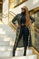 Mixed Mood Plaid Duster