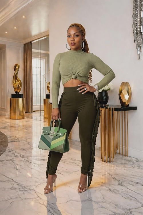 Olive Temptation Tassel Set