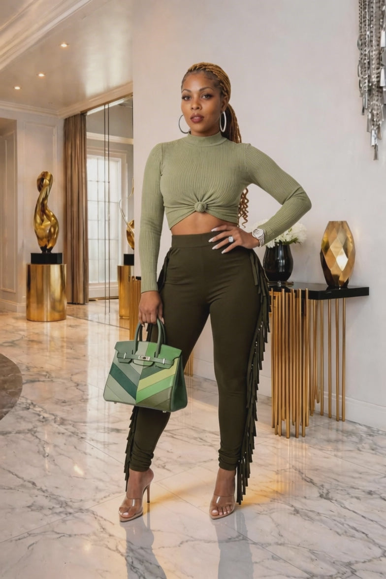 Olive Temptation Tassel Set