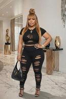 Slashed Seduction Plus Set